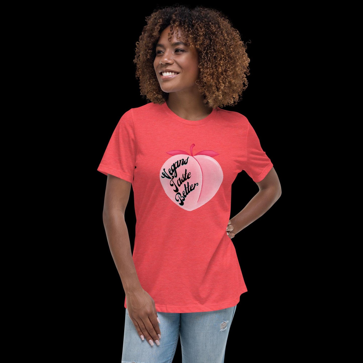 Vegans Taste Better Peach T-Shirt