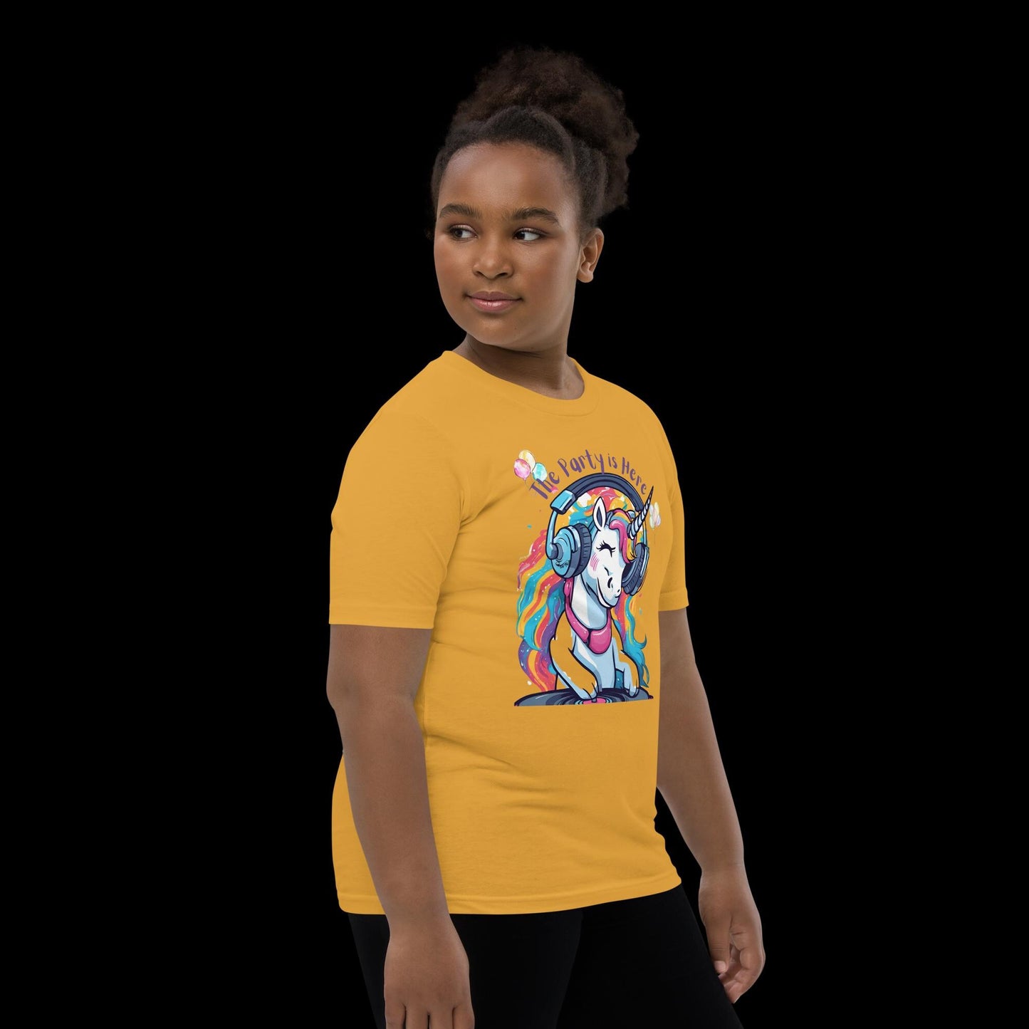 The Party Is Here - Youth DJ Unicorn Tee