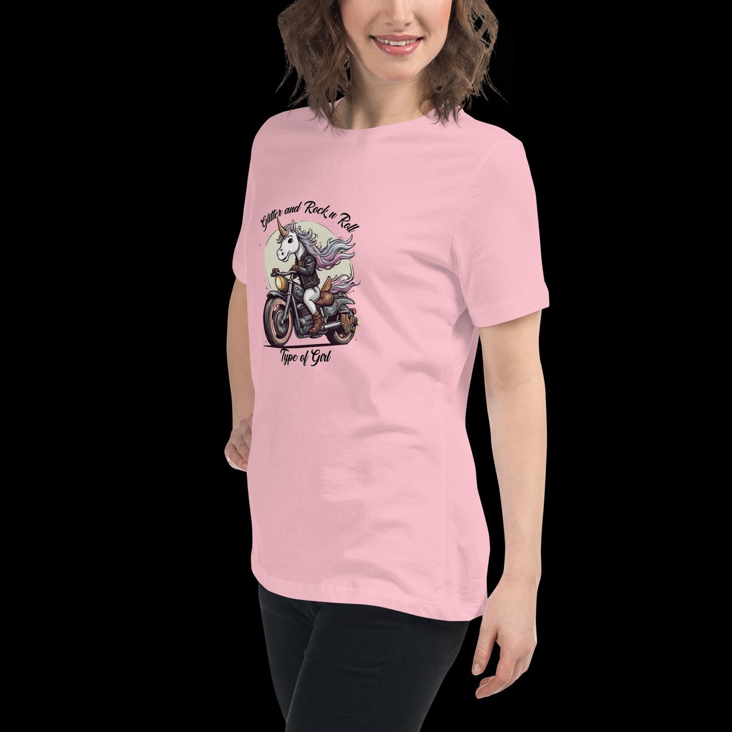 Glitter & Rock 'n' Roll Unicorn Tee - Women's Fit