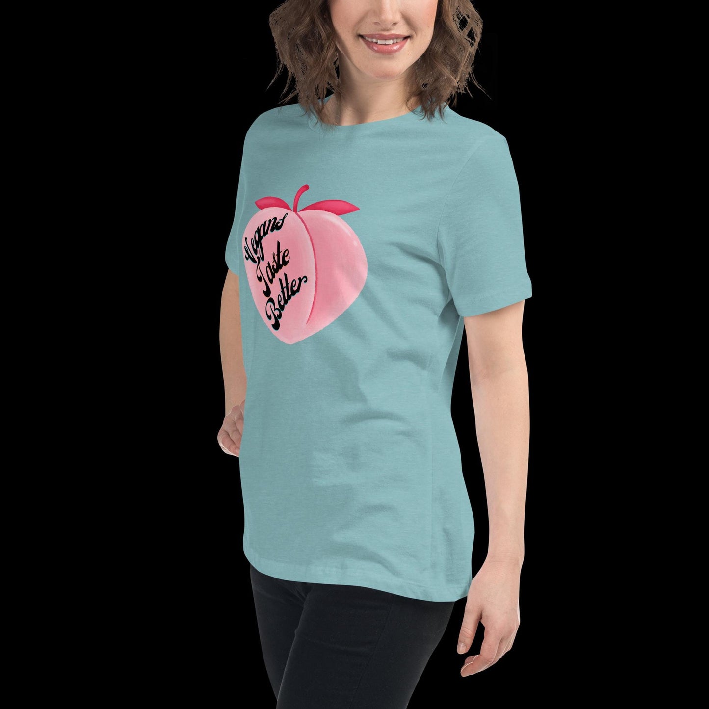 Vegans Taste Better Peach T-Shirt