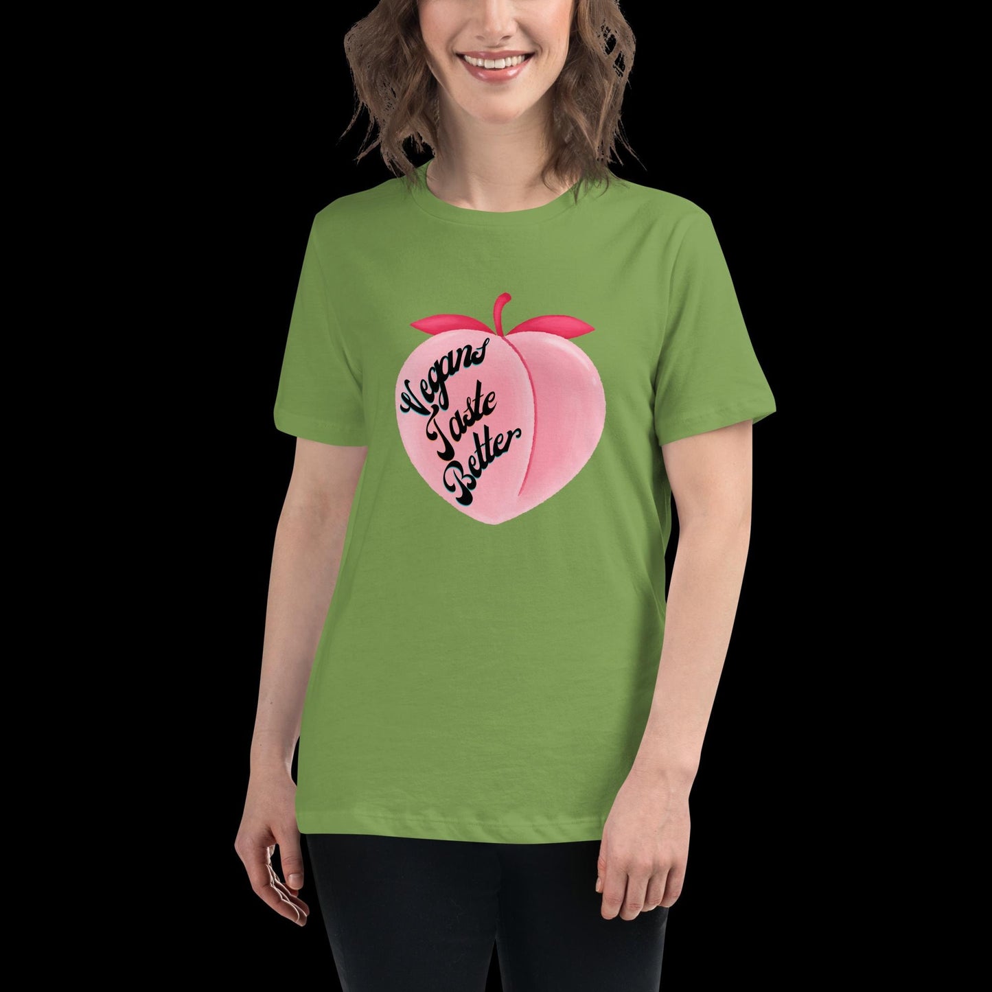 Vegans Taste Better Peach T-Shirt