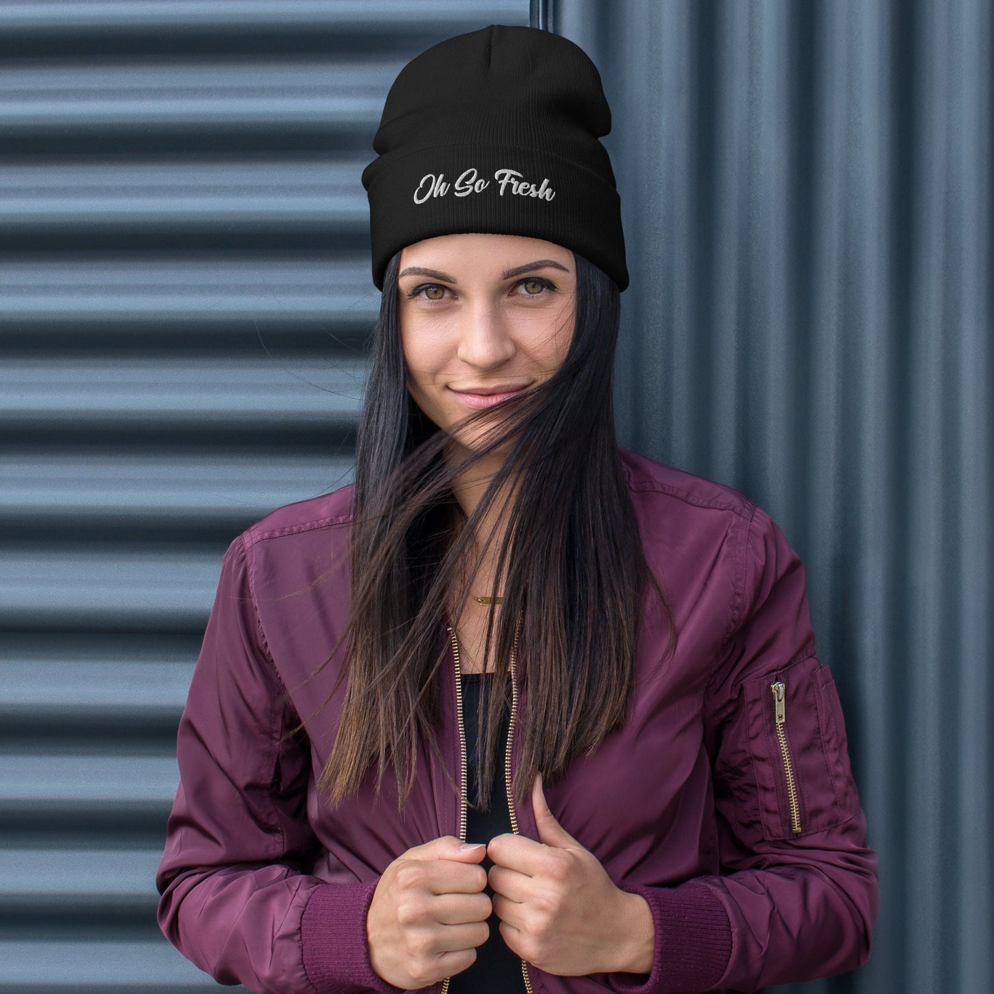 Oh So Fresh Embroidered Beanie