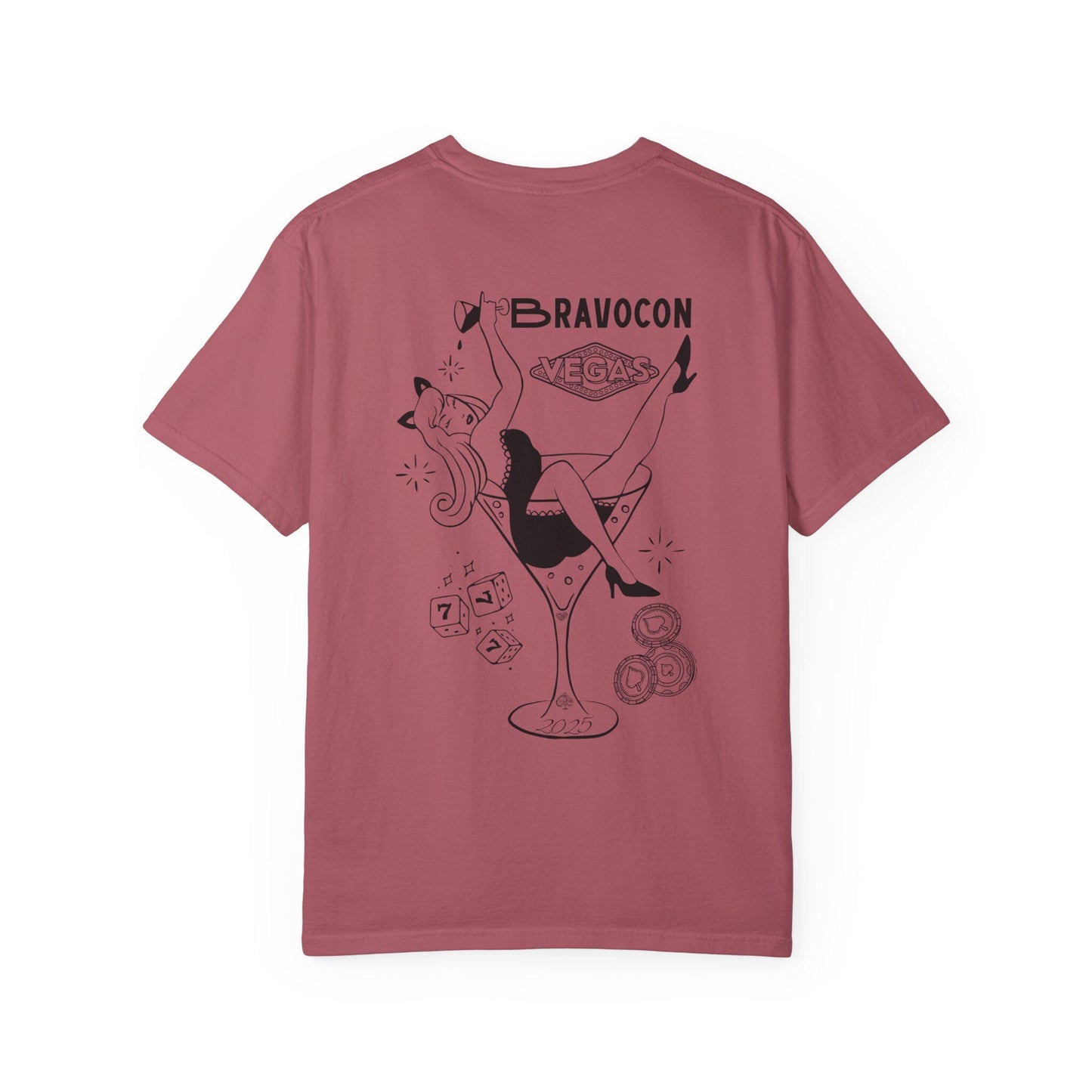 Bravocon 2025 Bravo Squad Womens Graphic Tee Vegas Edition