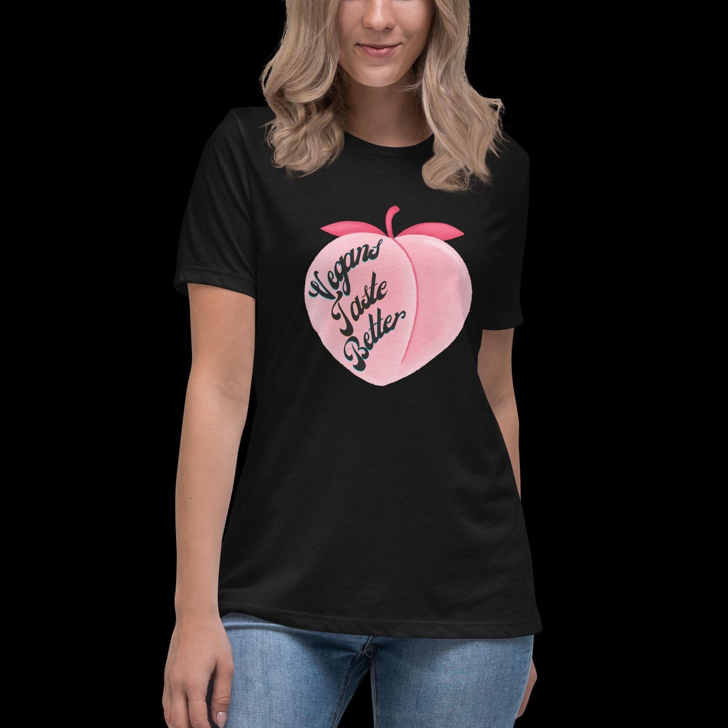 Vegans Taste Better Peach T-Shirt