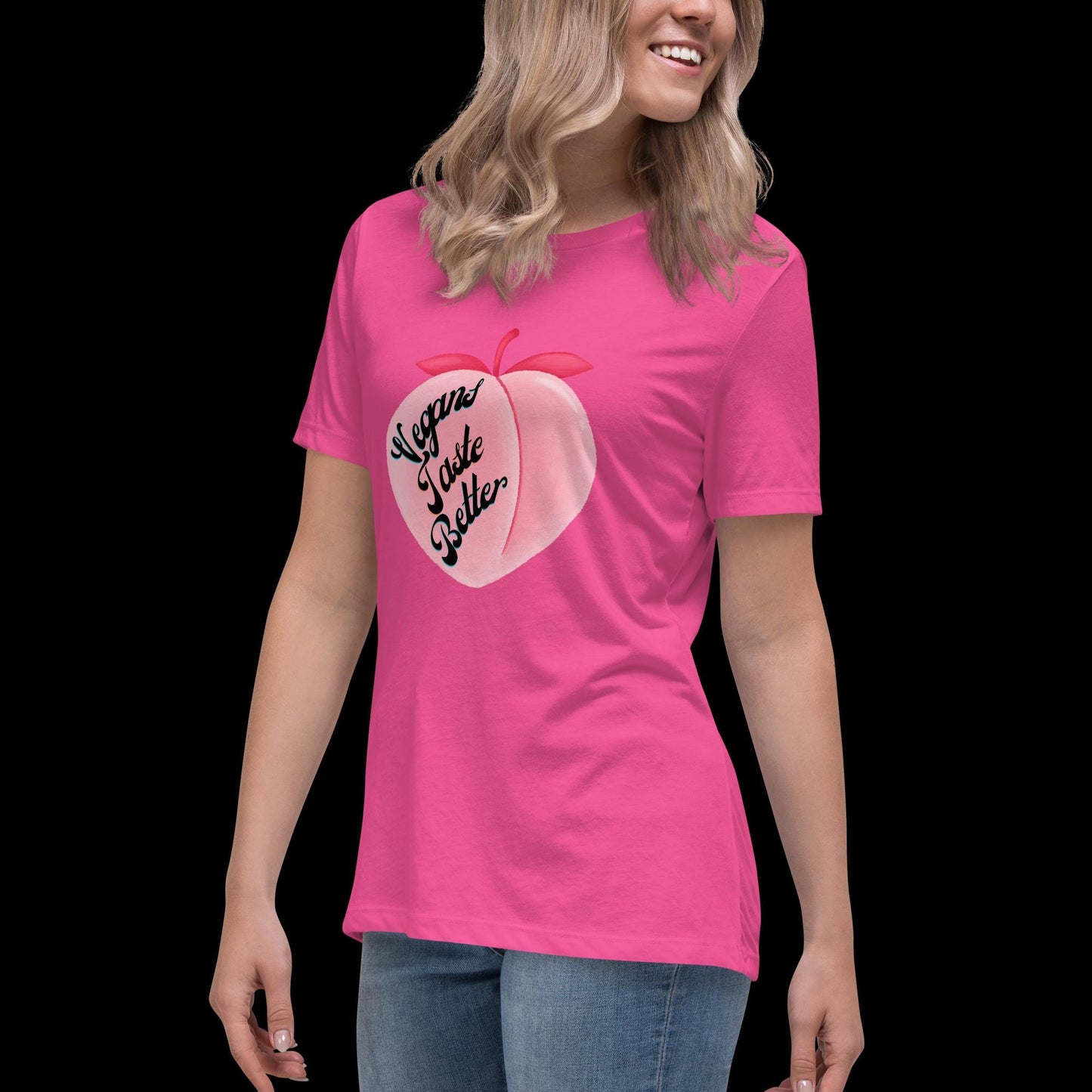 Vegans Taste Better Peach T-Shirt