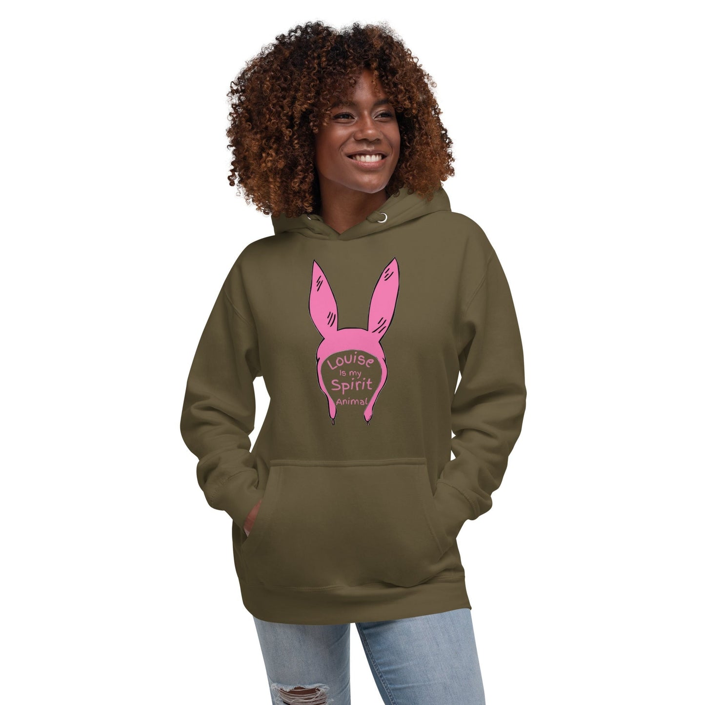Louise Belcher Pink Ears Hoodie