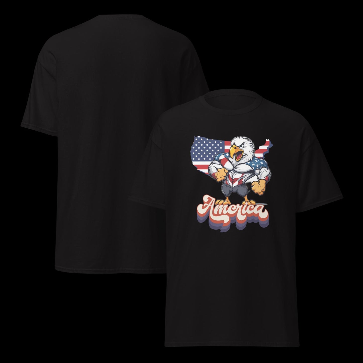 Bald Eagle America Graphic Tee