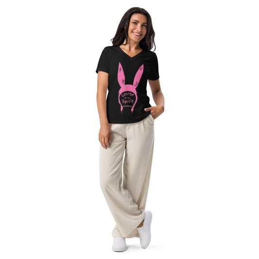 Louise Belcher Bunny Ear V-Neck T-Shirt | Bob's Burgers