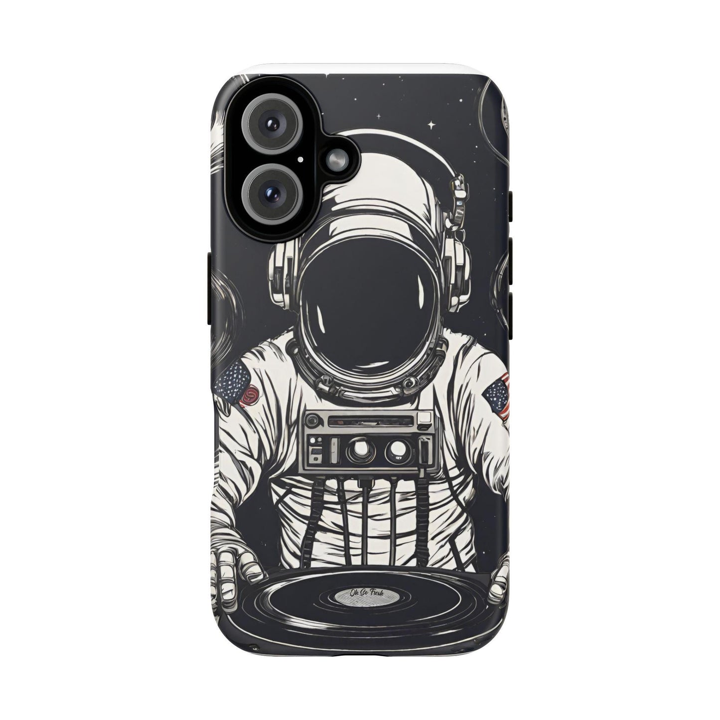 Astronaut Phone Case | Tough Cases for Space Lovers, Gifts for Him, Galaxy Decor, Unique Phone Accessories, DJ Astronaut Design