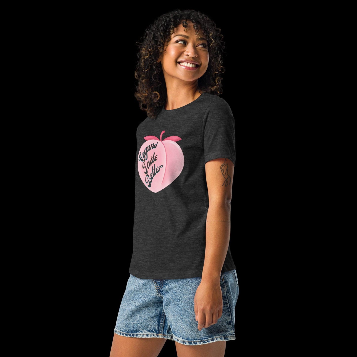 Vegans Taste Better Peach T-Shirt
