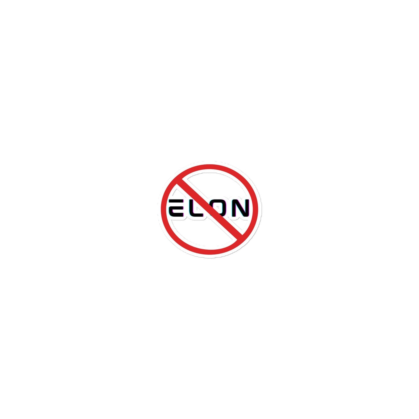 Anti-Elon Musk sticker Red 2