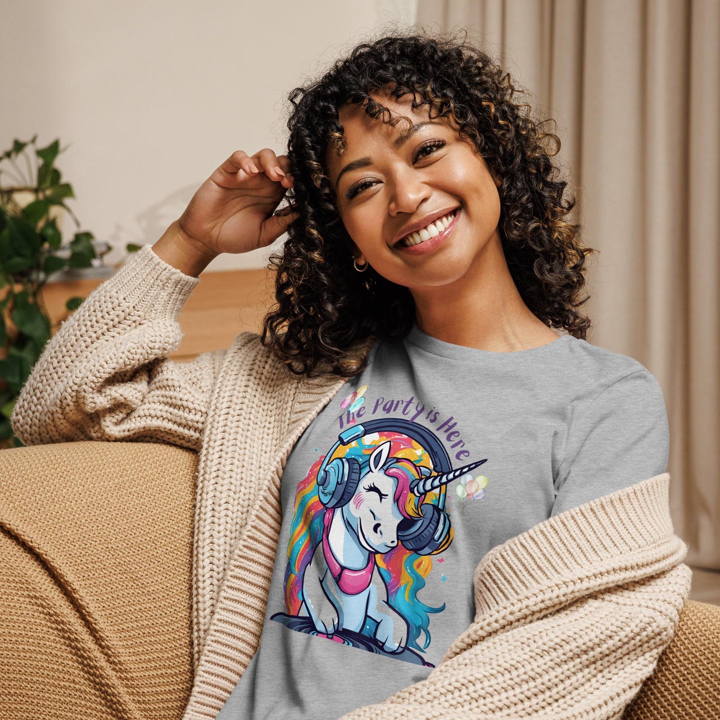The Party Is Here - DJ Unicorn Tee
