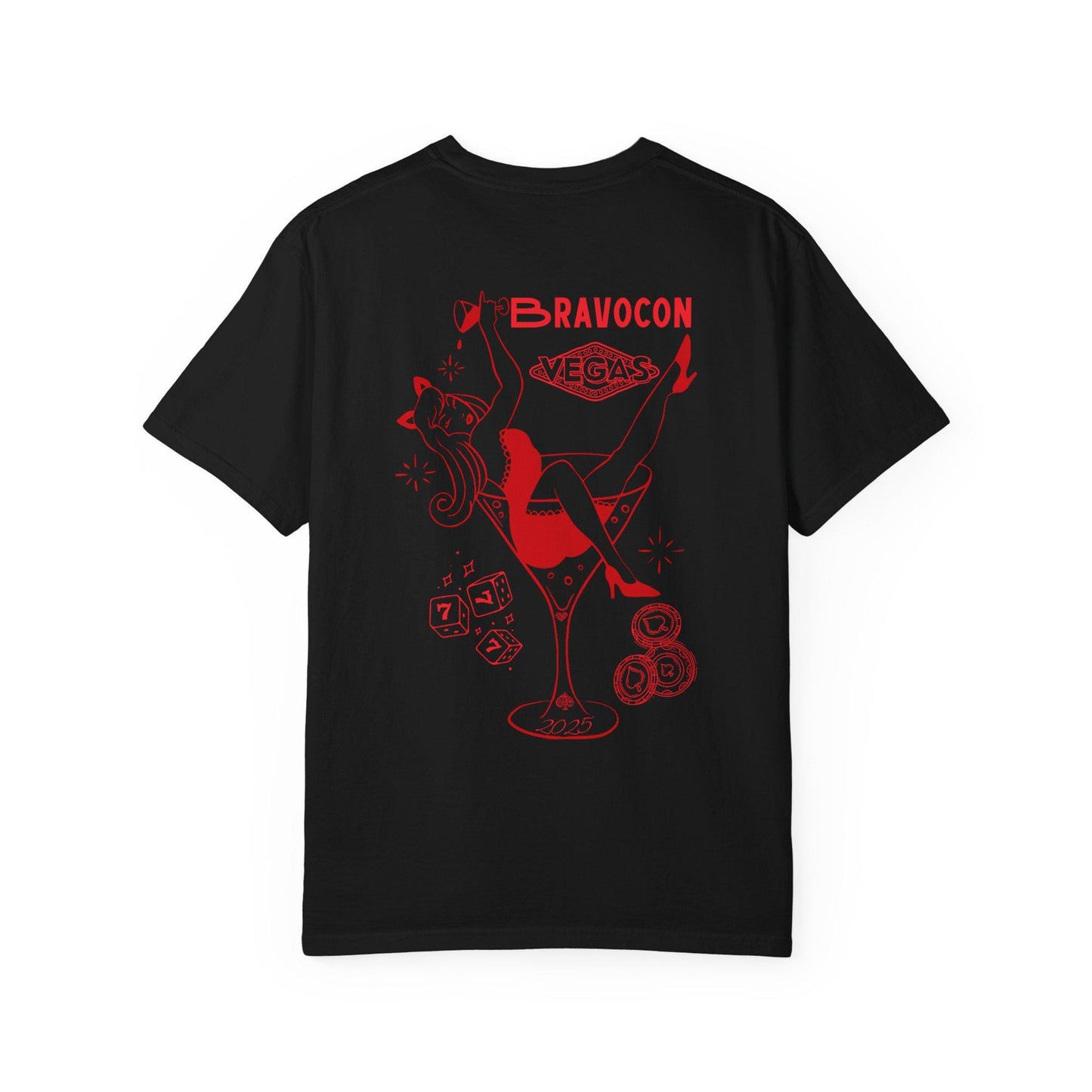 Bravocon 2025 Bravo Squad Womens Graphic Tee Vegas Edition
