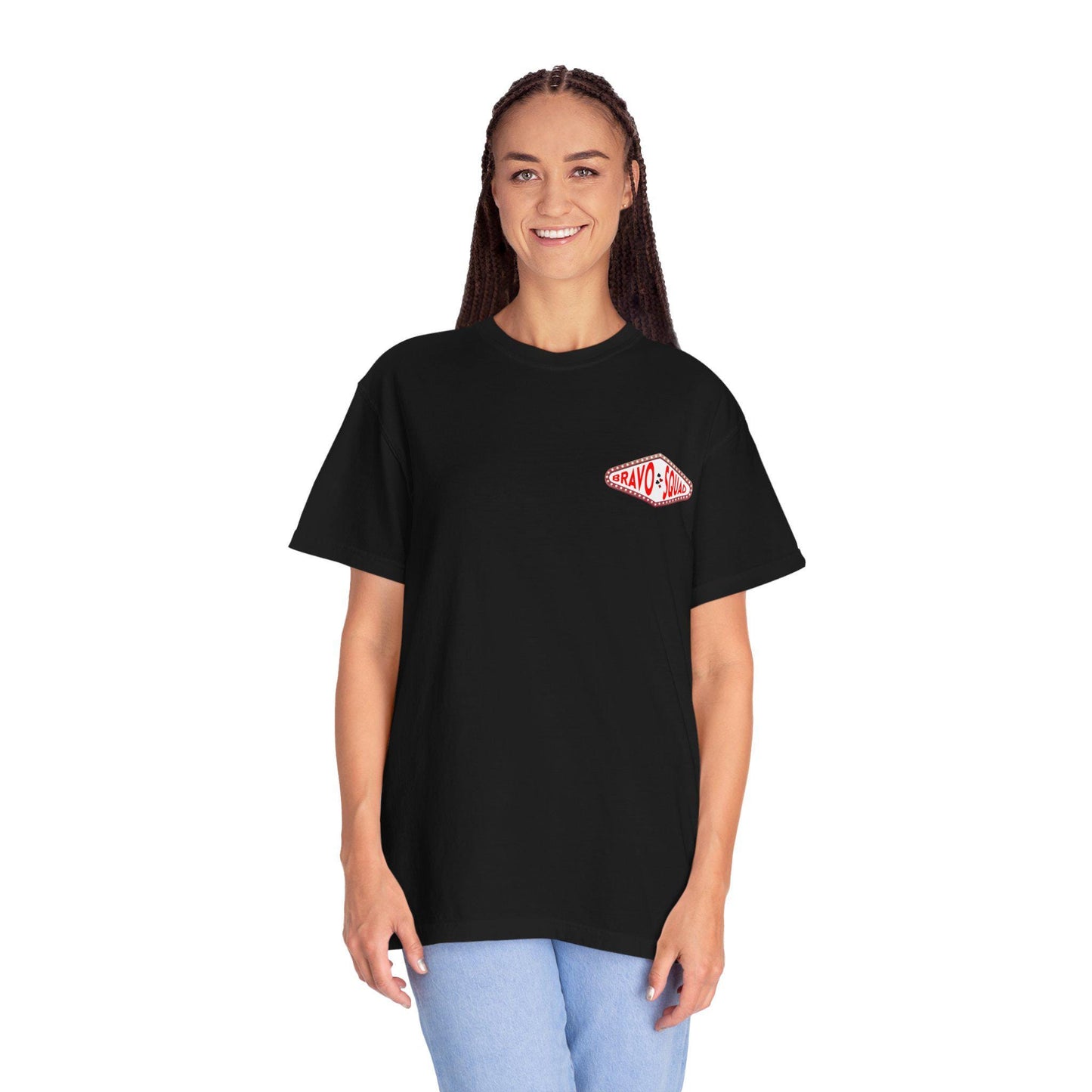 Bravocon 2025 Bravo Squad Womens Graphic Tee Vegas Edition