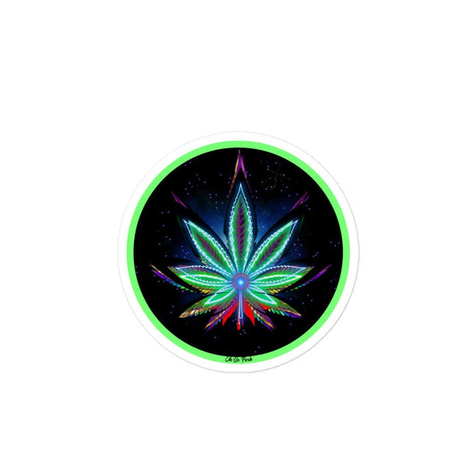 Space Leaf Sticker