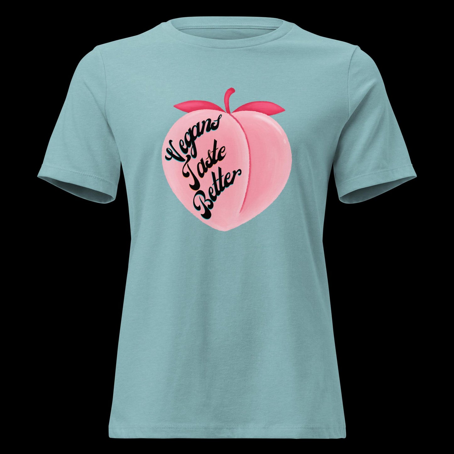Vegans Taste Better Peach T-Shirt