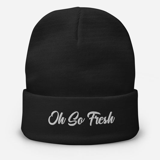 Oh So Fresh Embroidered Beanie