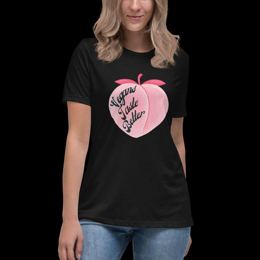 Vegans Taste Better Peach T-Shirt