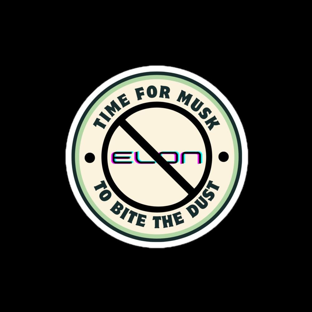 Anti-Elon Musk Stricker