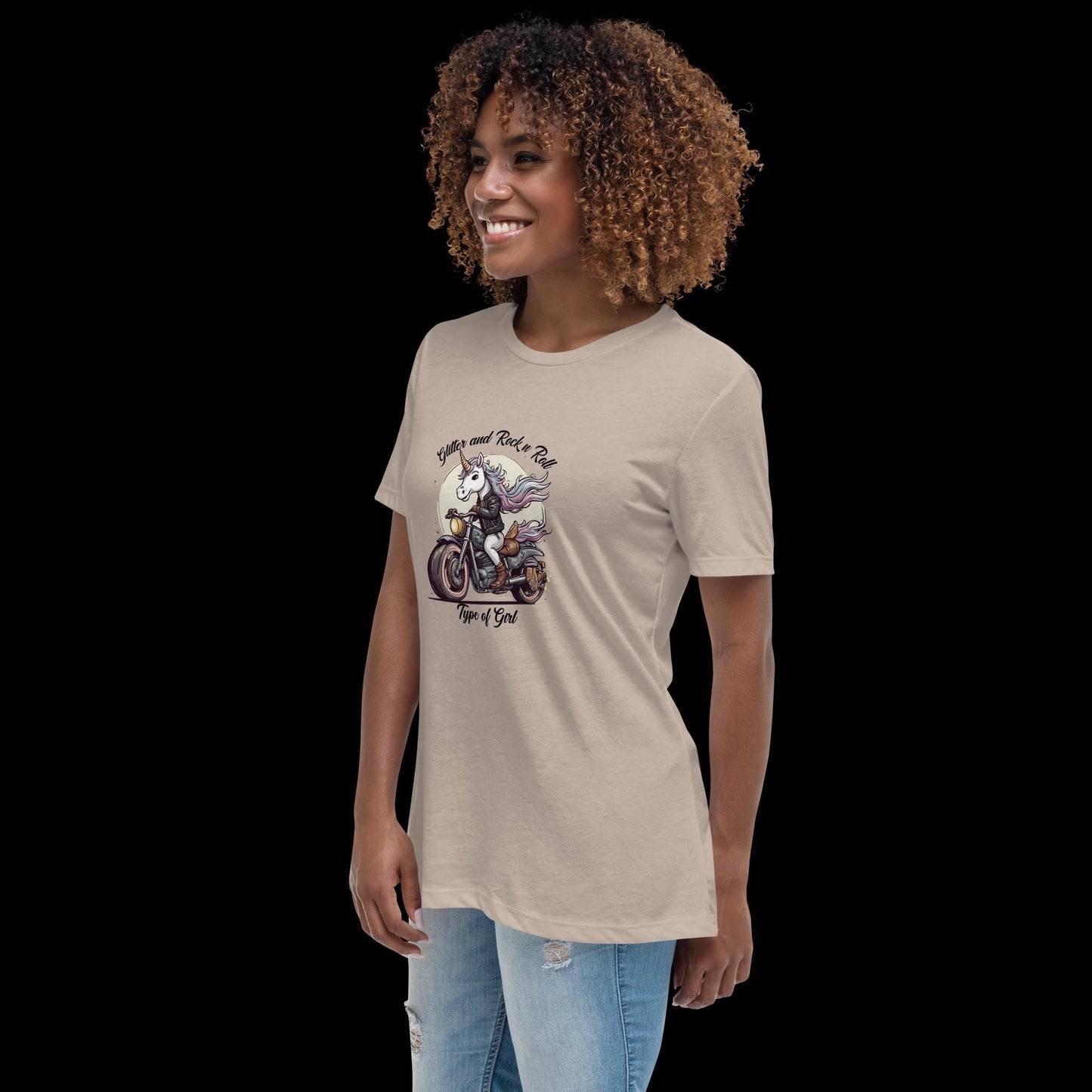 Glitter & Rock 'n' Roll Unicorn Tee - Women's Fit