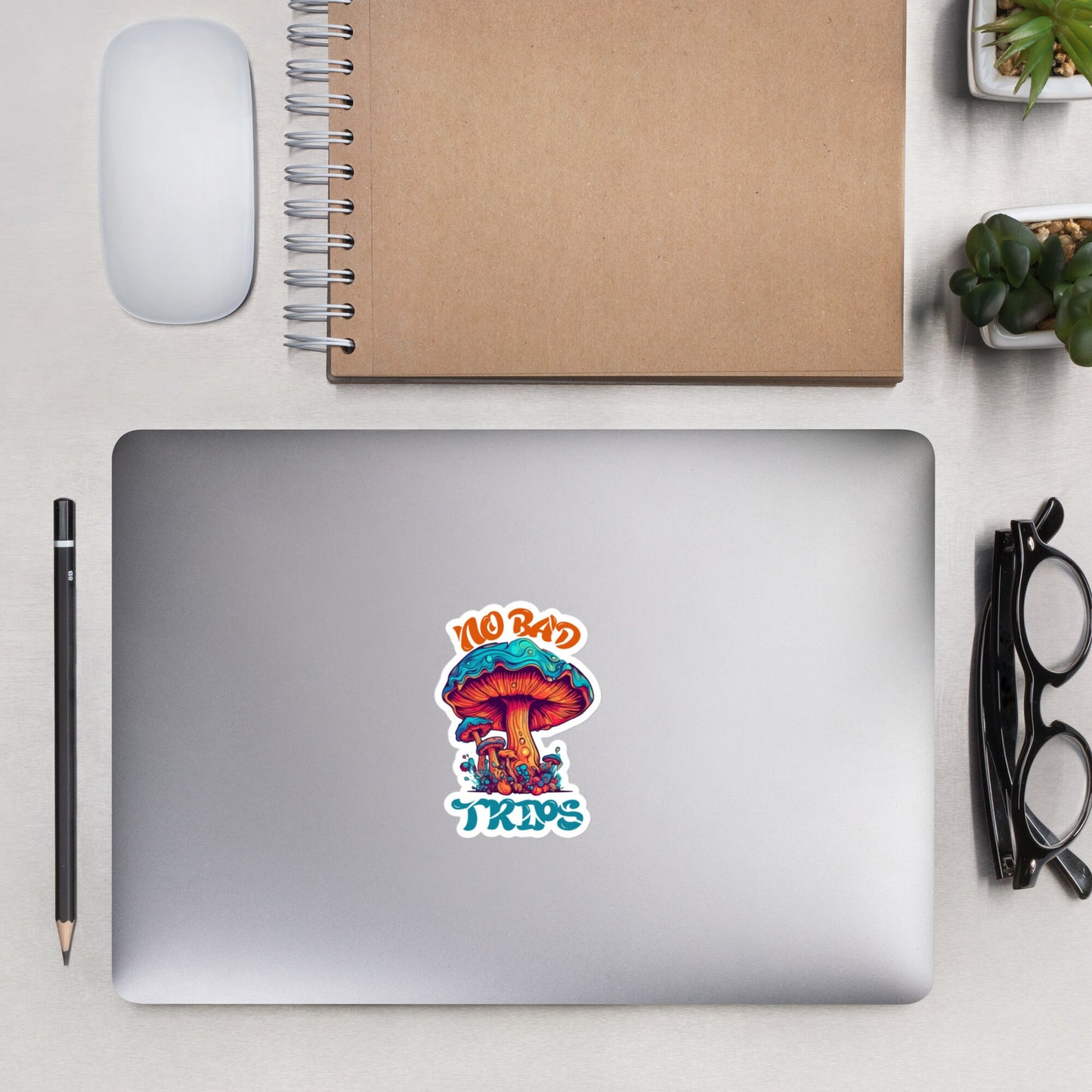 No Bad Trips Mushroom Sticker