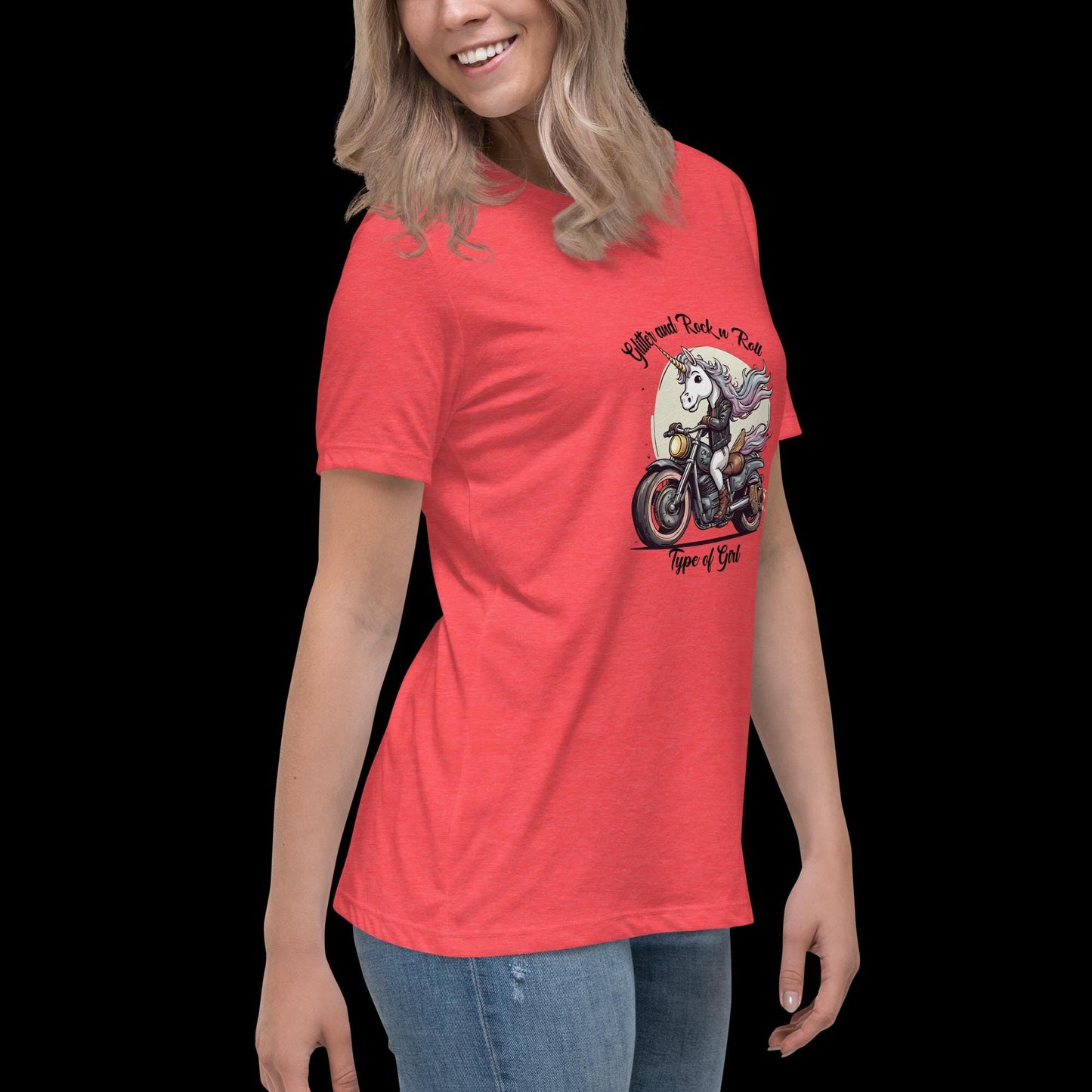Glitter & Rock 'n' Roll Unicorn Tee - Women's Fit