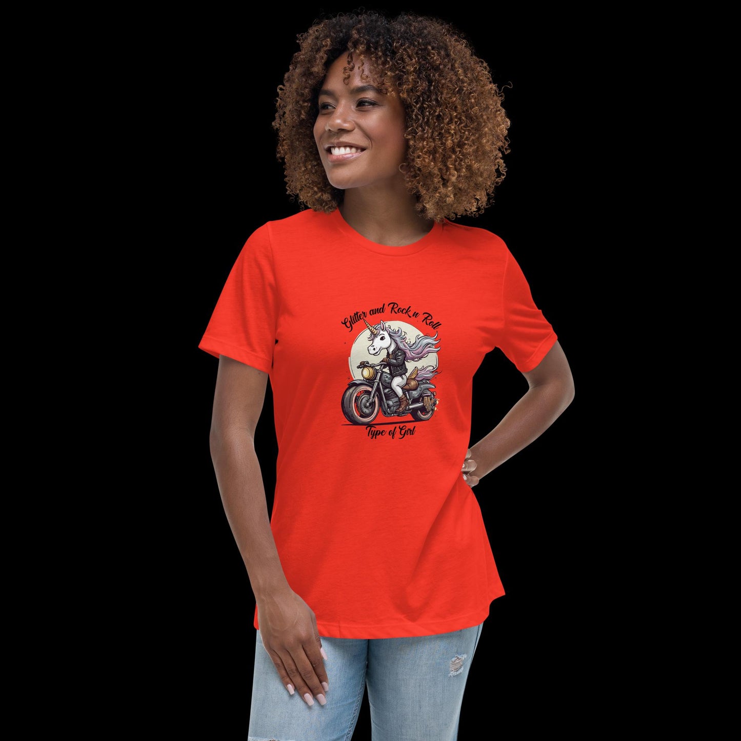 Glitter & Rock 'n' Roll Unicorn Tee - Women's Fit